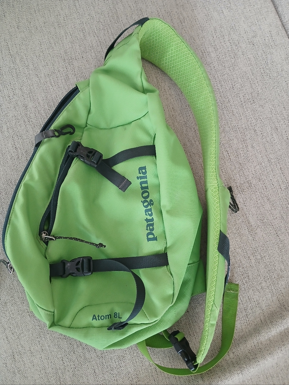 Patagonia Lime Green Sling Bag Atom 8L
